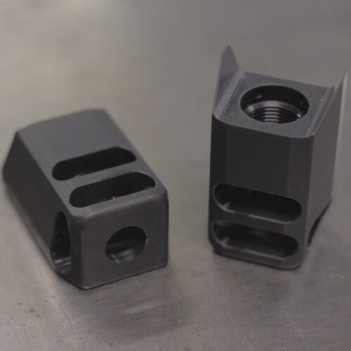 FN 509 Tactical Compensator | Machined out of 7075 aluminum, and hard anodized or cerakoted, with two top ports and two side ports
