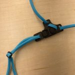 paracord leg leash looped